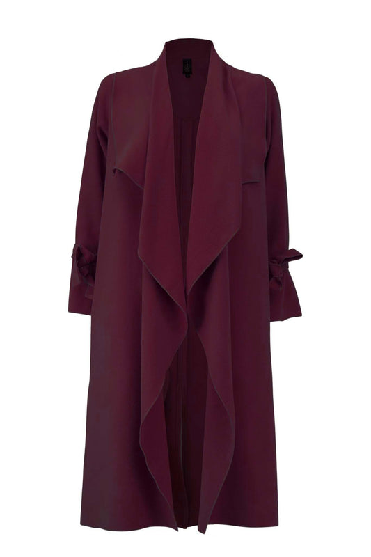 HADEDA Burgundy Coat Dresses Leigh Schubert