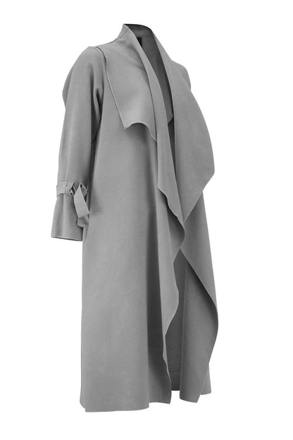 HADEDA Light Grey Marl Coat Dresses Leigh Schubert