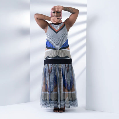HORNET Azure Medal Print Dresses Leigh Schubert