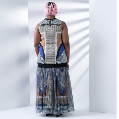 HORNET Azure Medal Print Dresses Leigh Schubert