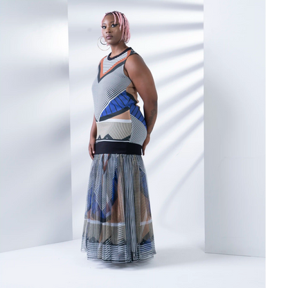 HORNET Azure Medal Print Dresses Leigh Schubert