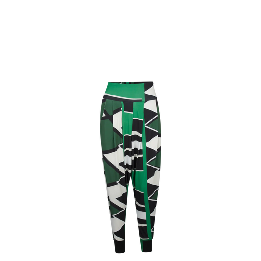 HACKSAW Jayden Greens Print Pants Leigh Schubert
