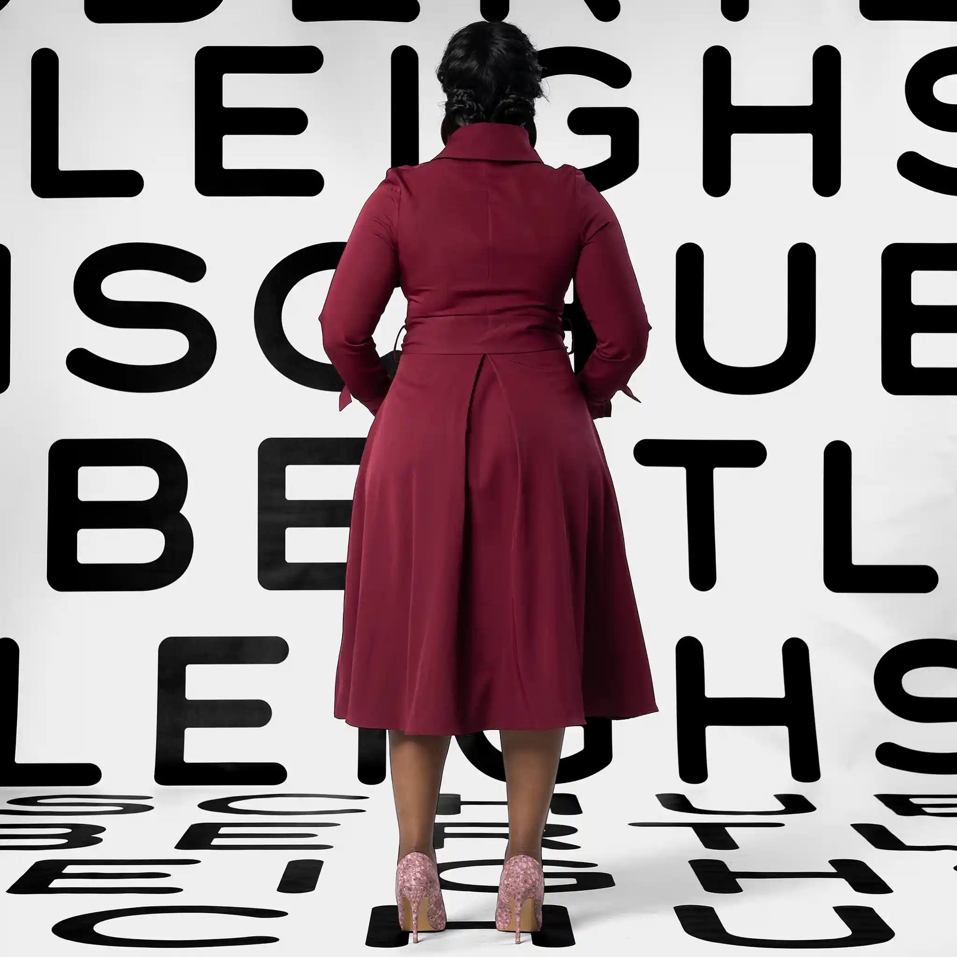 IRIS Khaki Coat Dresses Leigh Schubert