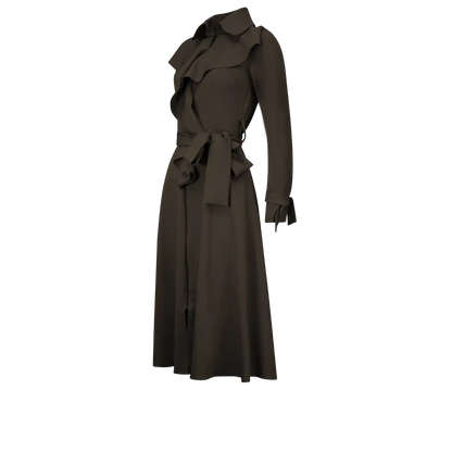 IRIS Khaki Coat Dresses Leigh Schubert
