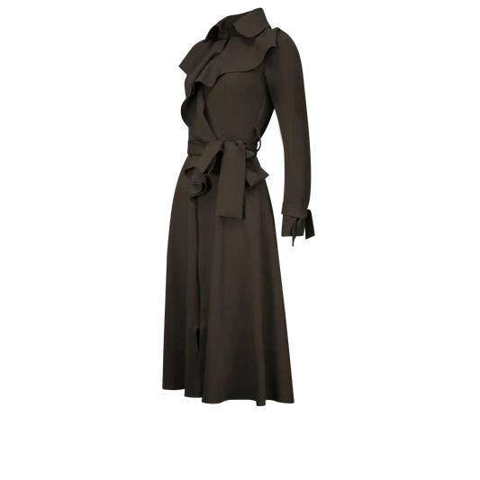 IRIS Khaki Coat Dresses Leigh Schubert