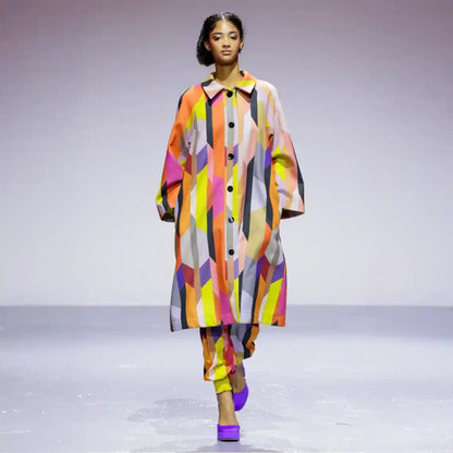 JOSEPH Houndstooth Citroen Lining Coats & Jackets Leigh Schubert