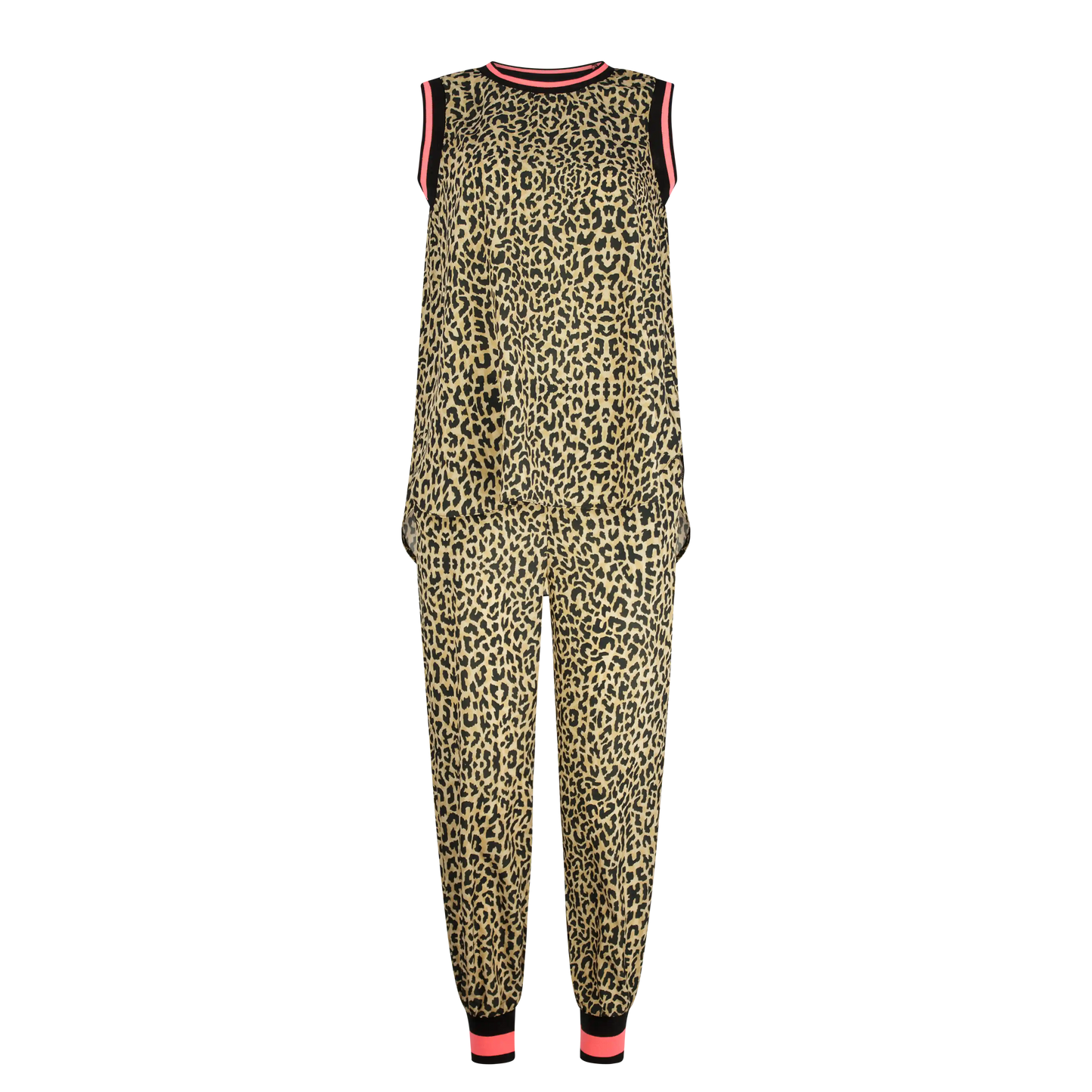 Leigh Schubert Outfit Sets LEEZY Leopard Neon Pink Blk Stripe