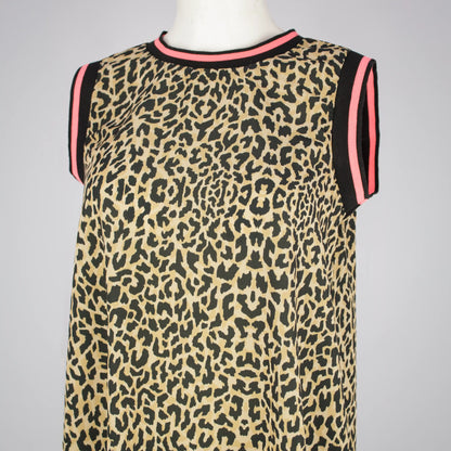 LEEZY Leopard Neon Pink Blk Stripe Outfit Sets Leigh Schubert