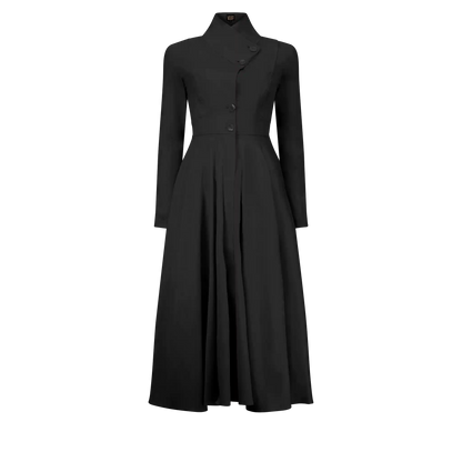 MANHATTAN Black Coat Dresses Leigh Schubert