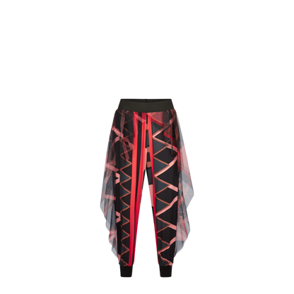 MANTAH Jayden Navy Print Pants Leigh Schubert