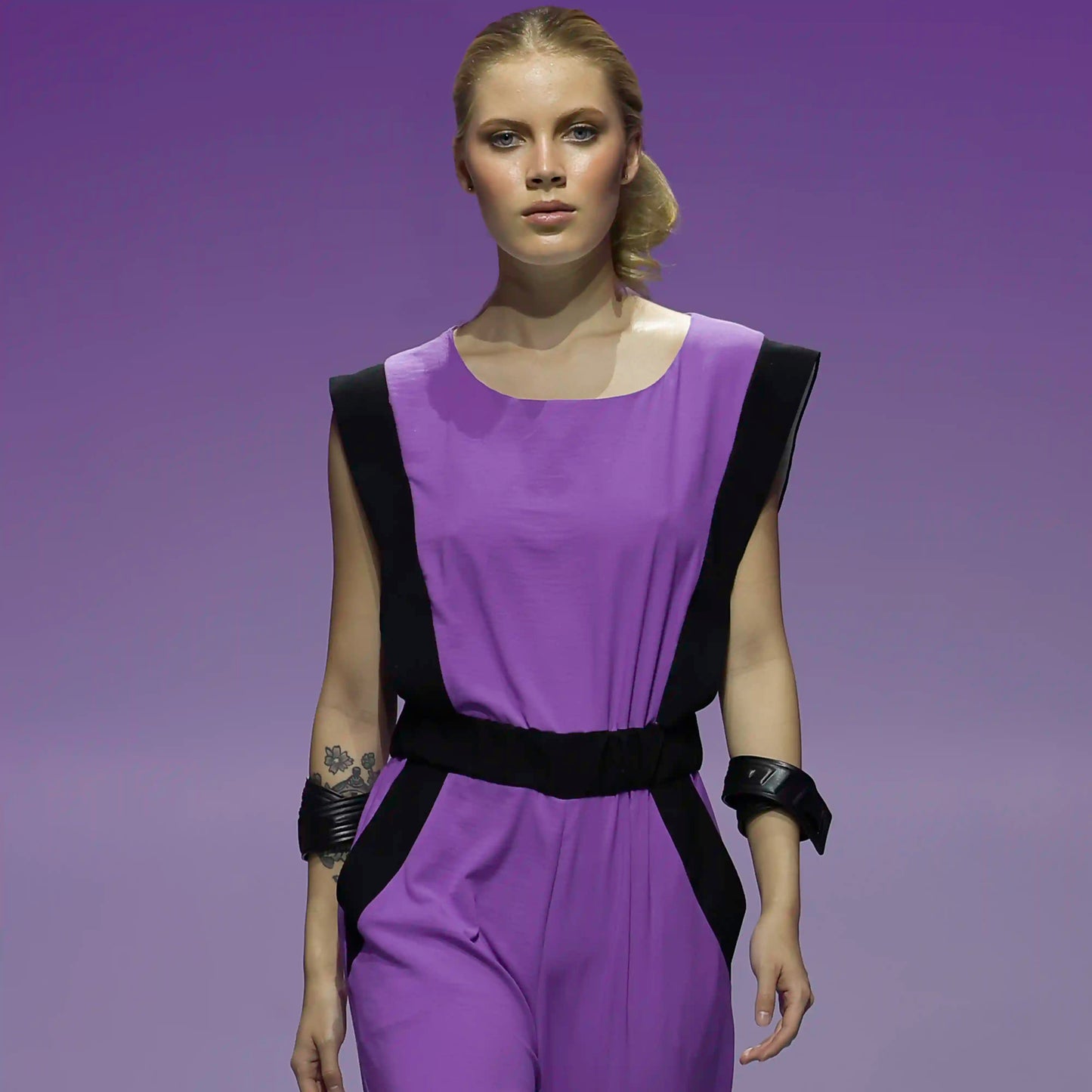 BEZOZ Violet Black Jumpsuits & Rompers Leigh Schubert