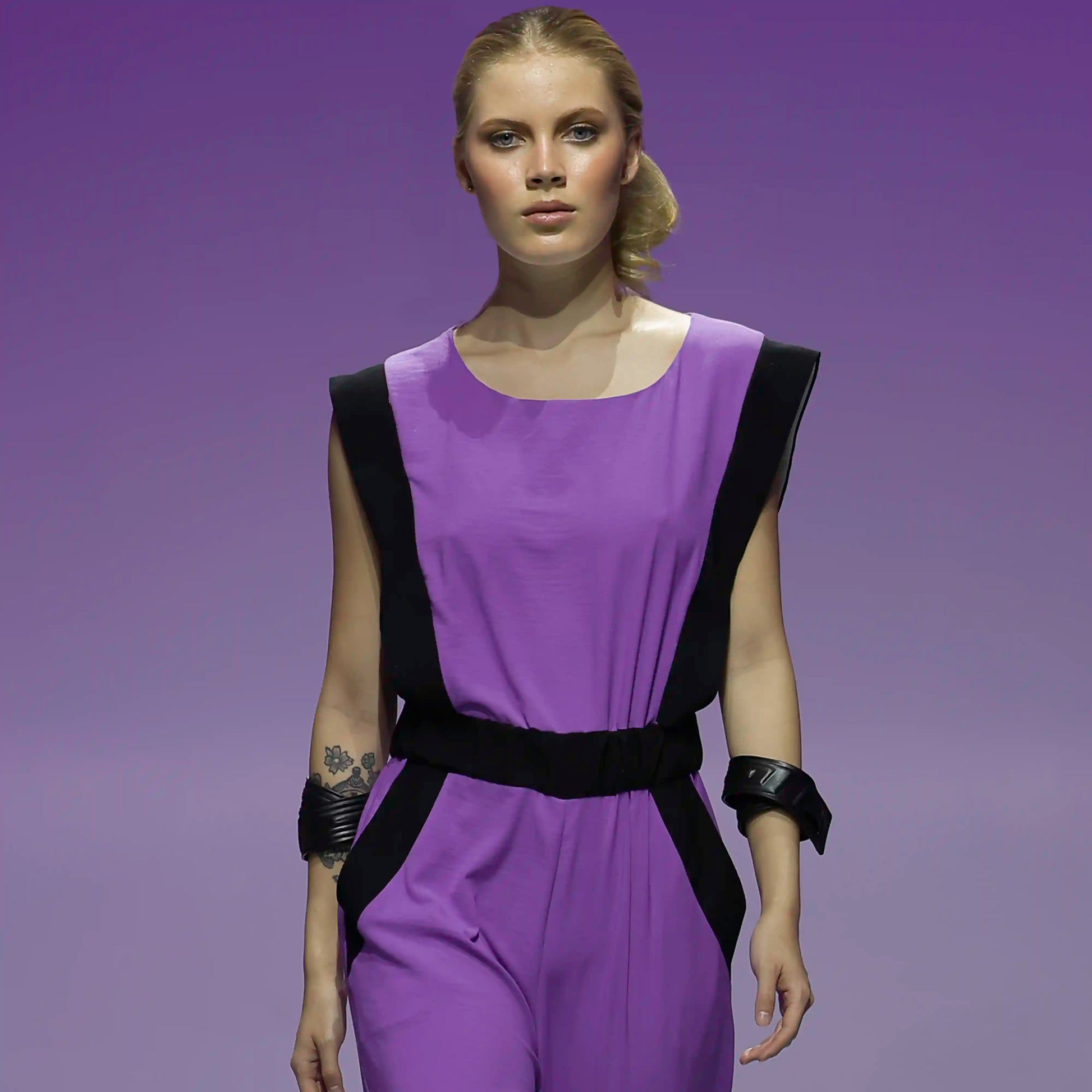 BEZOZ Violet Black Jumpsuits & Rompers Leigh Schubert
