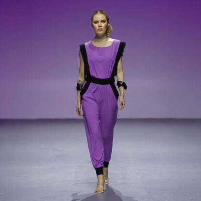 BEZOZ Violet Black Jumpsuits & Rompers Leigh Schubert