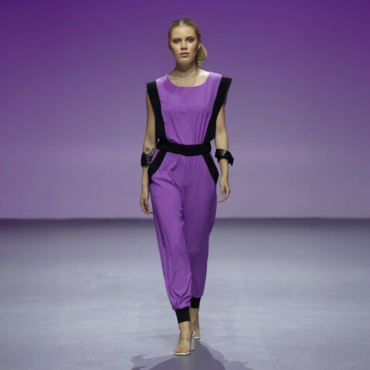 BEZOZ Violet Black Jumpsuits & Rompers Leigh Schubert