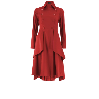 MONARCH Red Coat Dresses Leigh Schubert