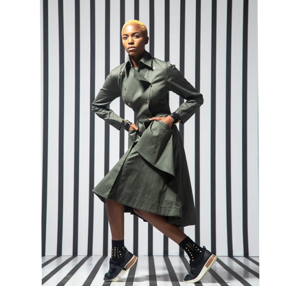 MONARCH Red Coat Dresses Leigh Schubert