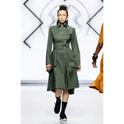 MONARCH Red Coat Dresses Leigh Schubert