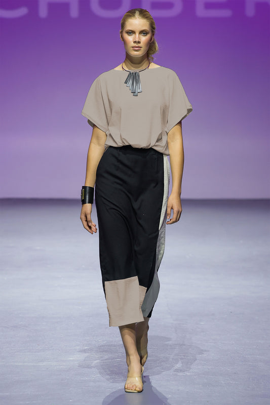 SIENNA Skirt Stone Black white Leigh Schubert