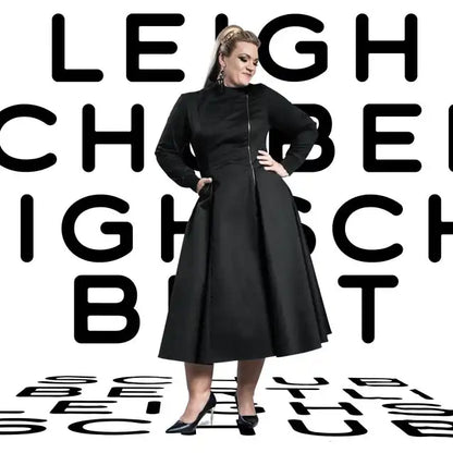 ROBERTSON Black Coat Dresses Leigh Schubert