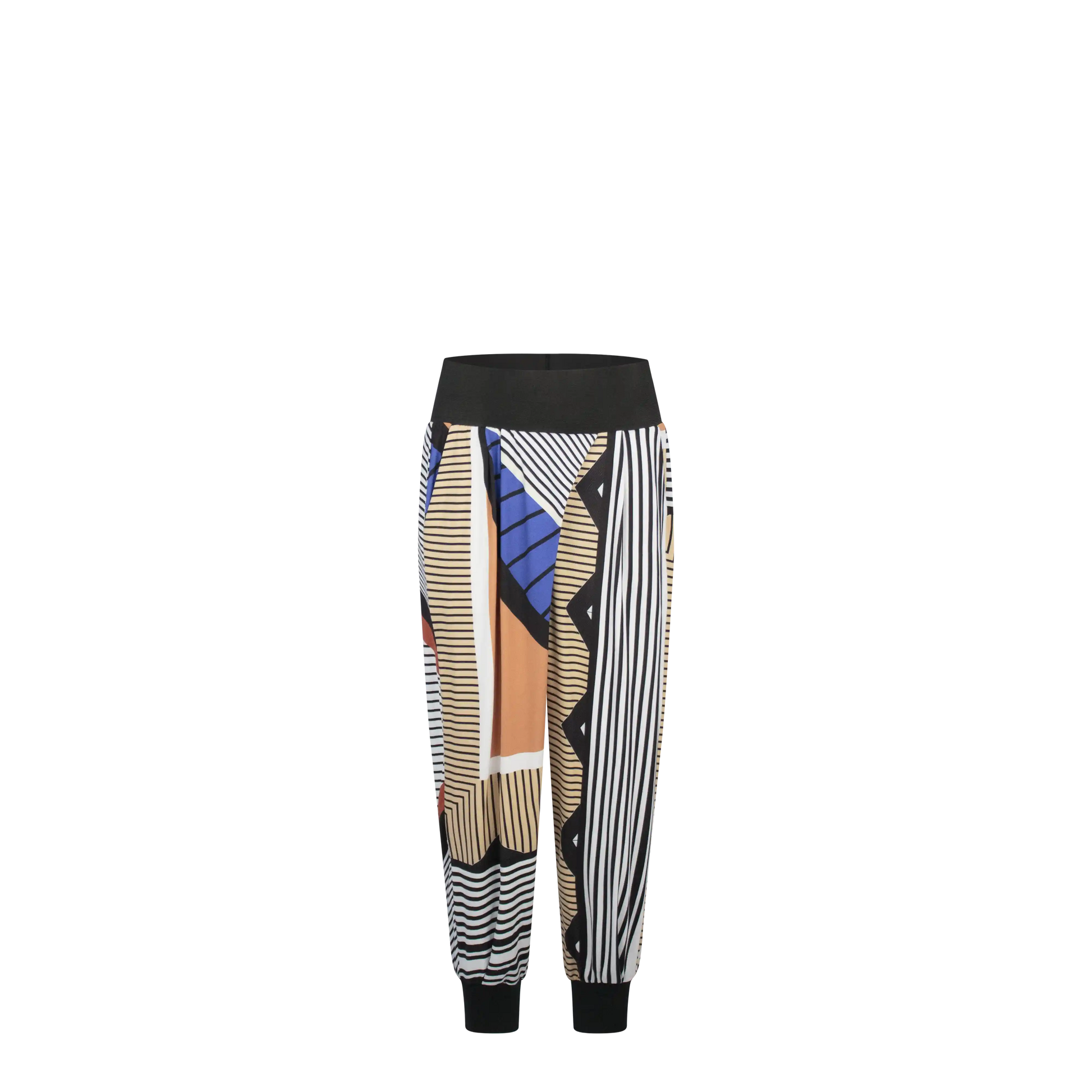 ROVA Akeso Print Stone Royal Black White Pants Leigh Schubert