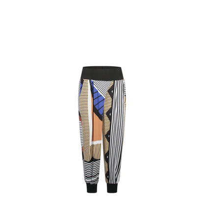 ROVA Akeso Print Stone Royal Black White Pants Leigh Schubert