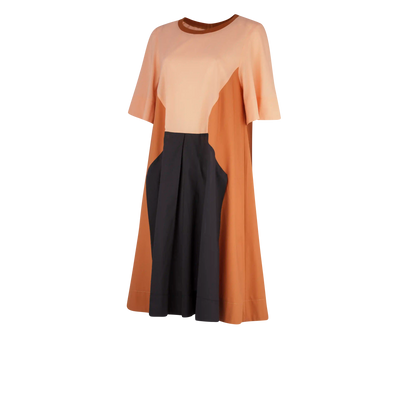 SANTA FE' Peach Rust Navy Dresses Leigh Schubert