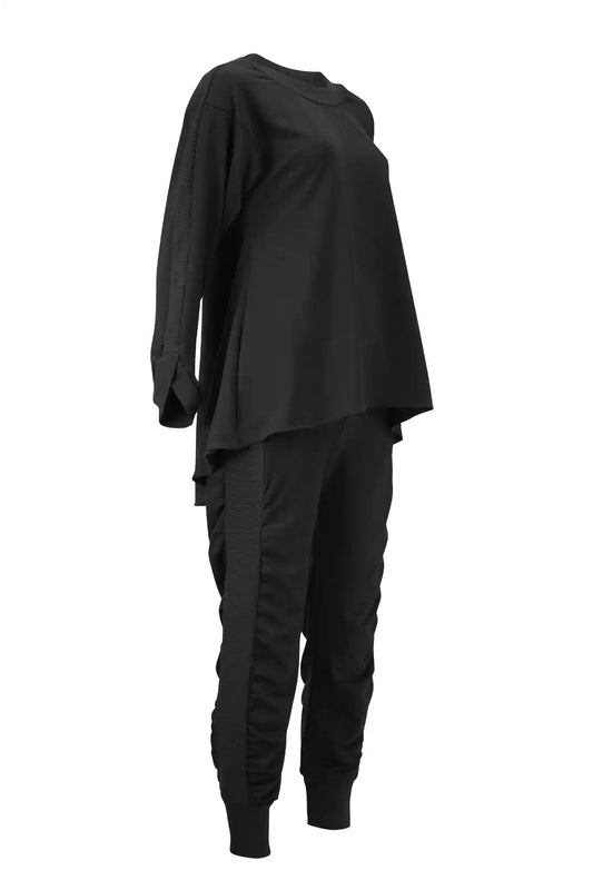 SOLEIL Black Outfit Sets Leigh Schubert