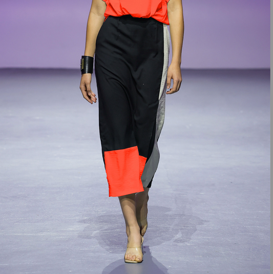 SIENNA Skirt Tangerine Black Stone Leigh Schubert