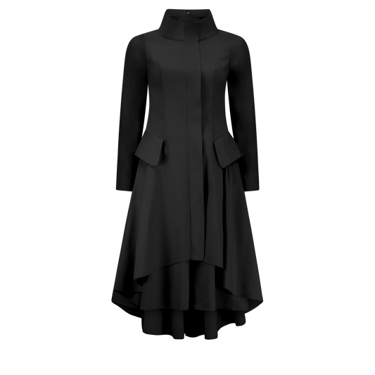 VALERIE Black Coat Dresses Leigh Schubert