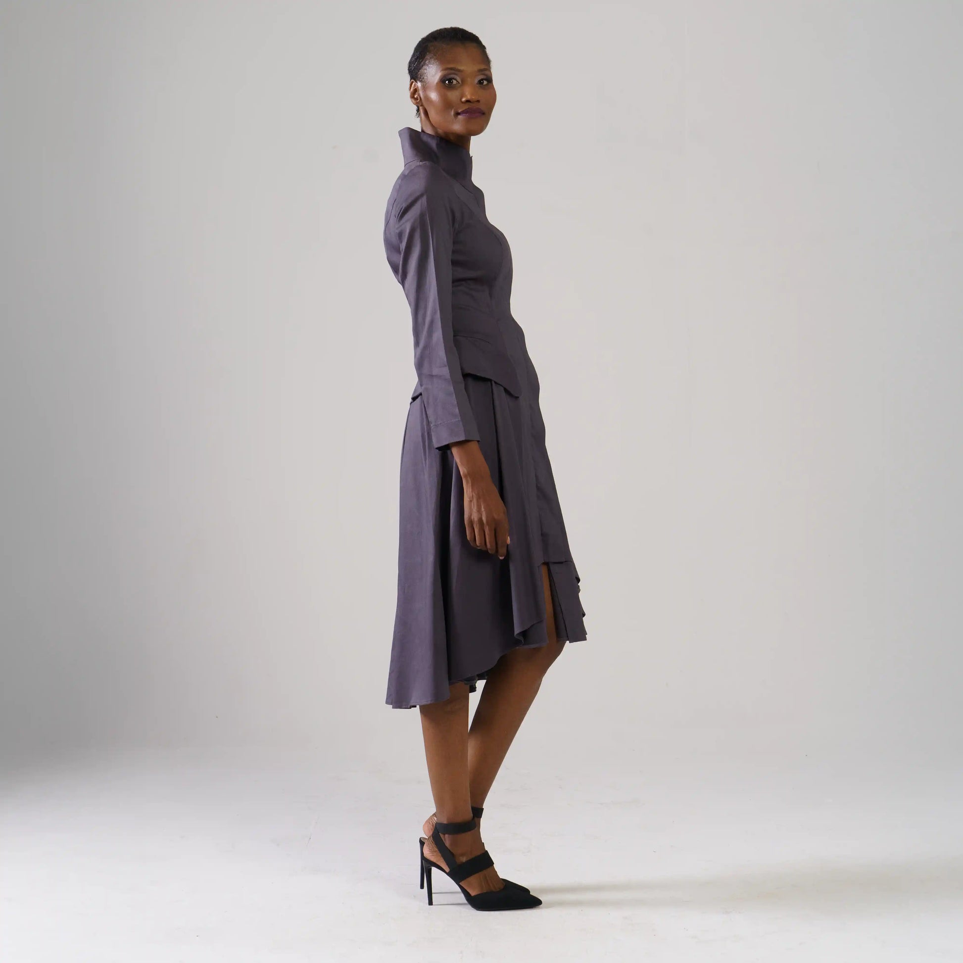 VALERIE Black Coat Dresses Leigh Schubert