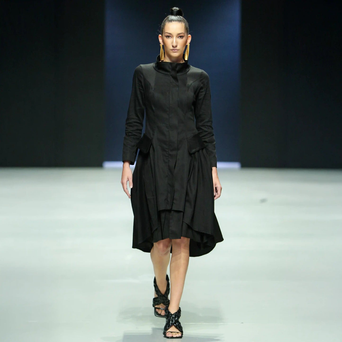 VALERIE Black Coat Dresses Leigh Schubert