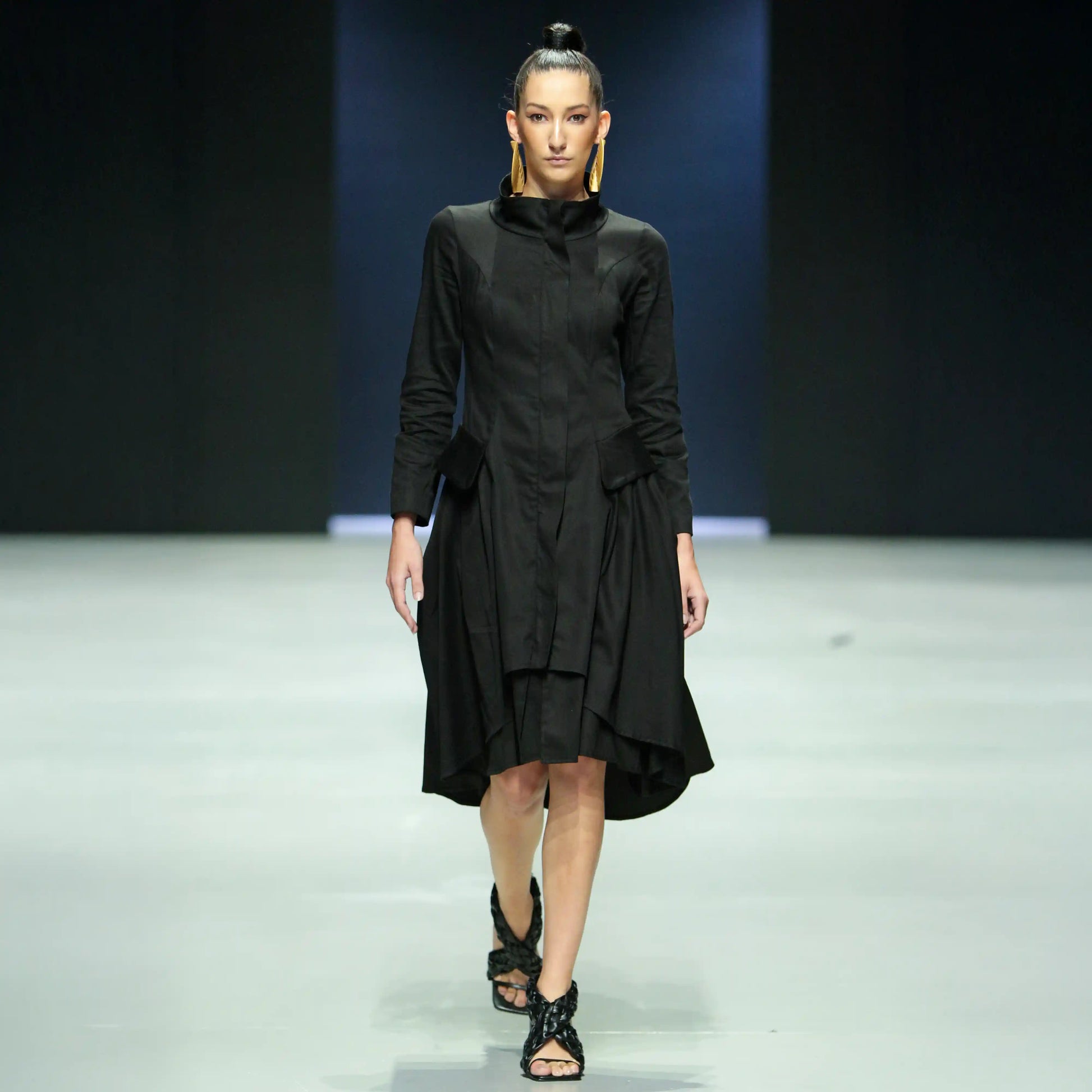 VALERIE Black Coat Dresses Leigh Schubert