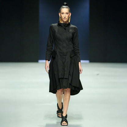 VALERIE Black Coat Dresses Leigh Schubert