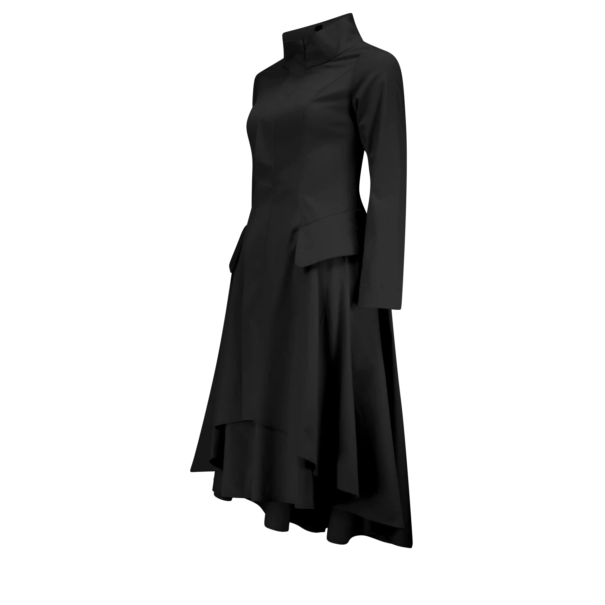 VALERIE Black Coat Dresses Leigh Schubert