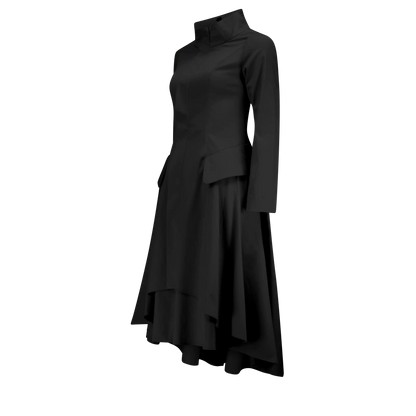 VALERIE Black Coat Dresses Leigh Schubert