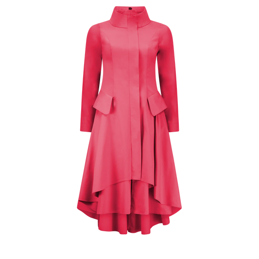 VALERIE Coral Coat Dresses Leigh Schubert