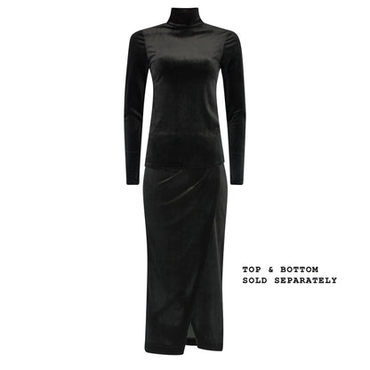 SABRINA Black Velvet Skirts Leigh Schubert