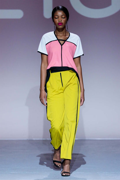 ZAZA Pink Black White Citroen Outfit Sets Leigh Schubert