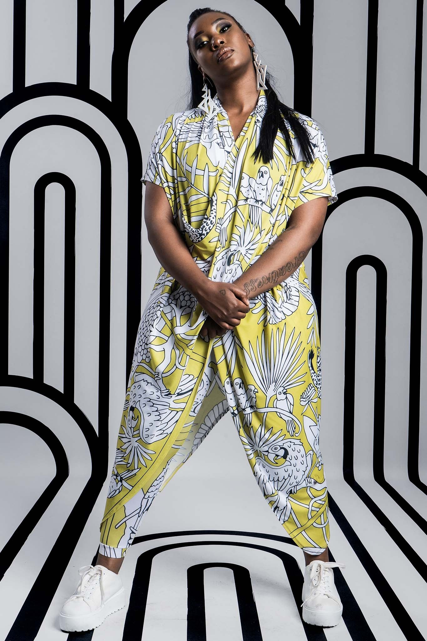 BONNBONN Lime Bird Print