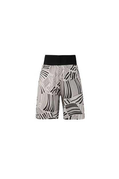 LIMA Stone Black Print Linen Shorts Leigh Schubert