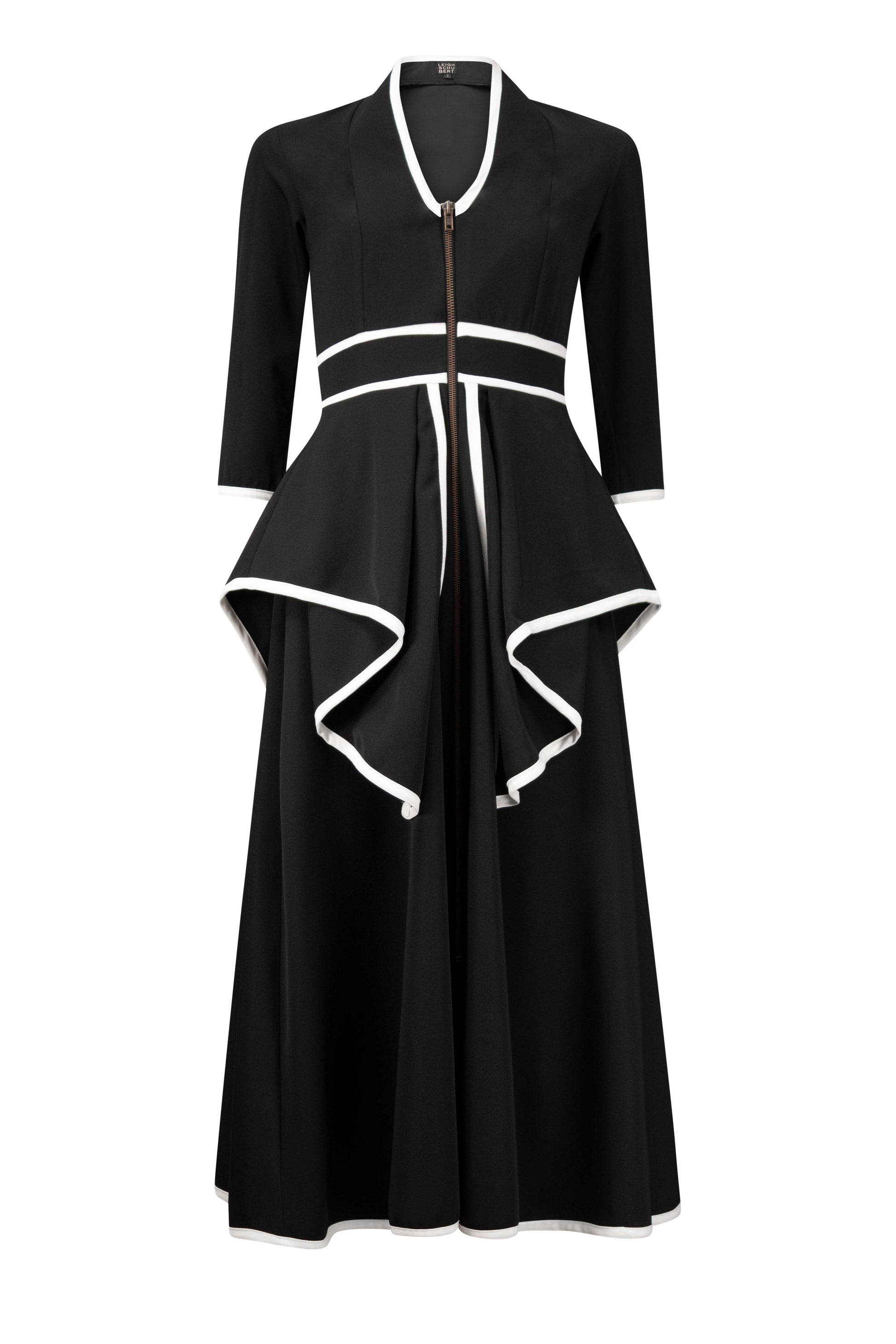NICOLE Black Ivory Coat Dresses Leigh Schubert