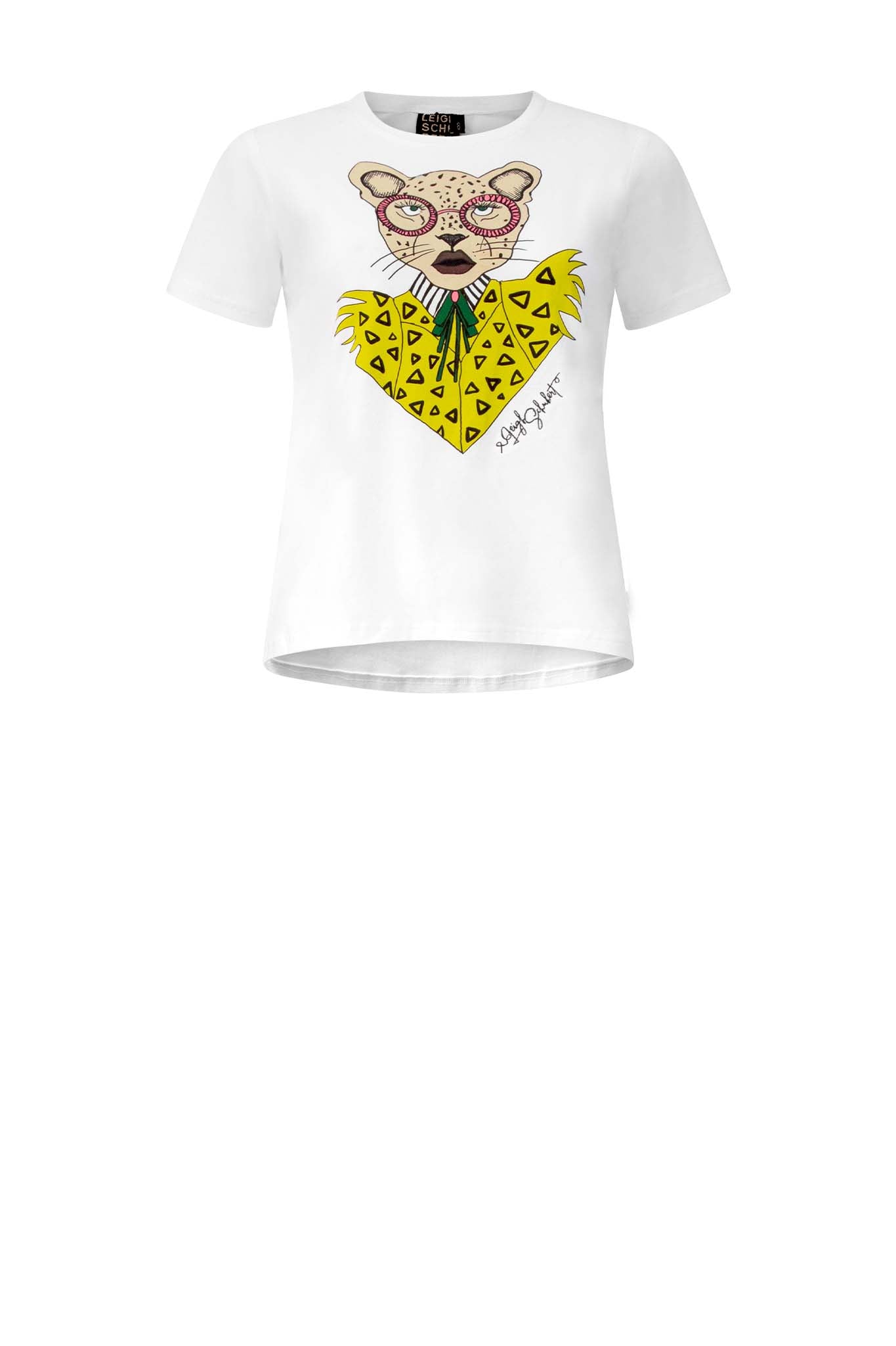 Leigh Schubert TSHIRT Tiger White.