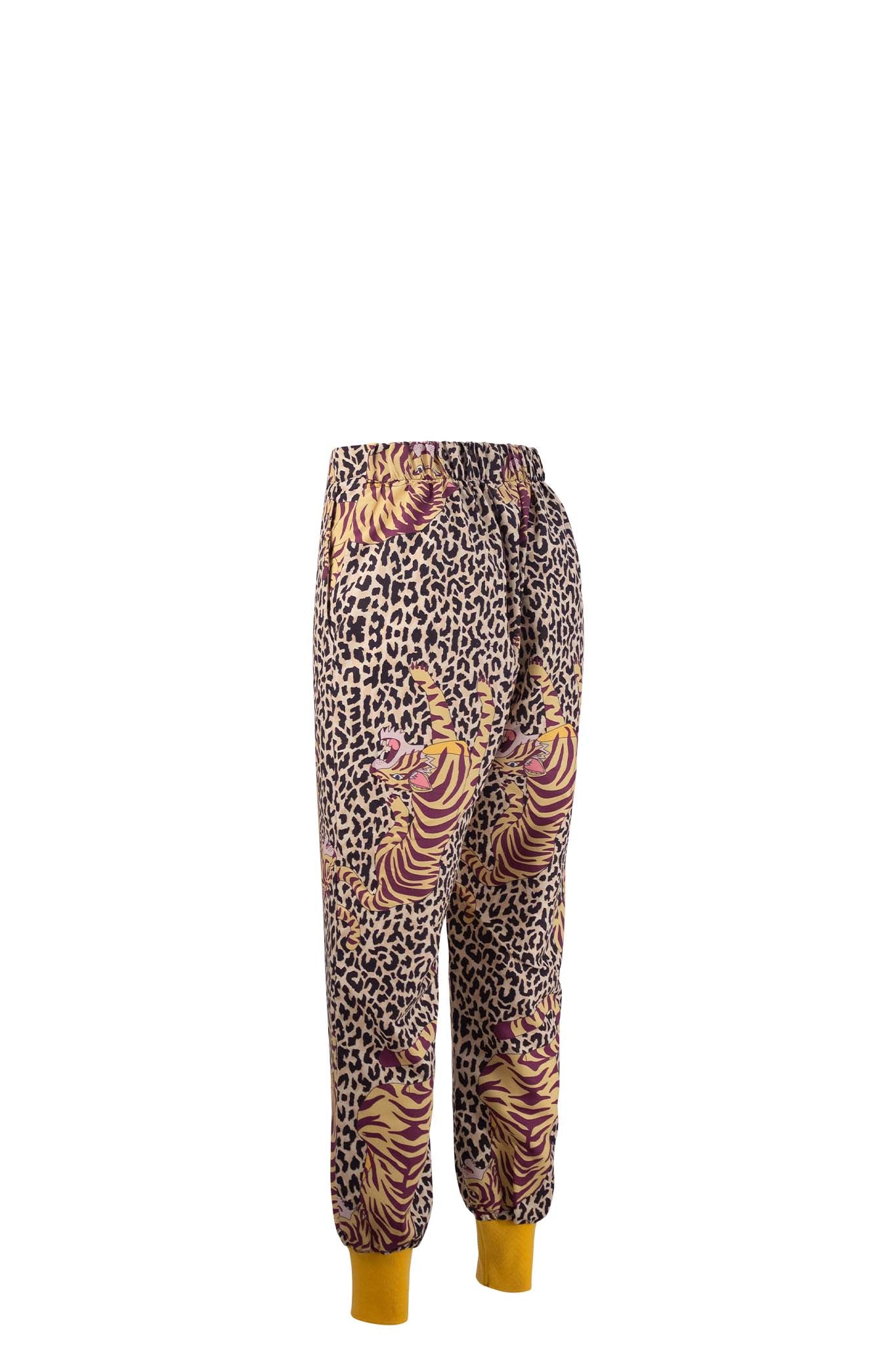 Women's Street Casual Streetwear Tiger Skin Snakeskin Leopard Full Length  Flared Pants