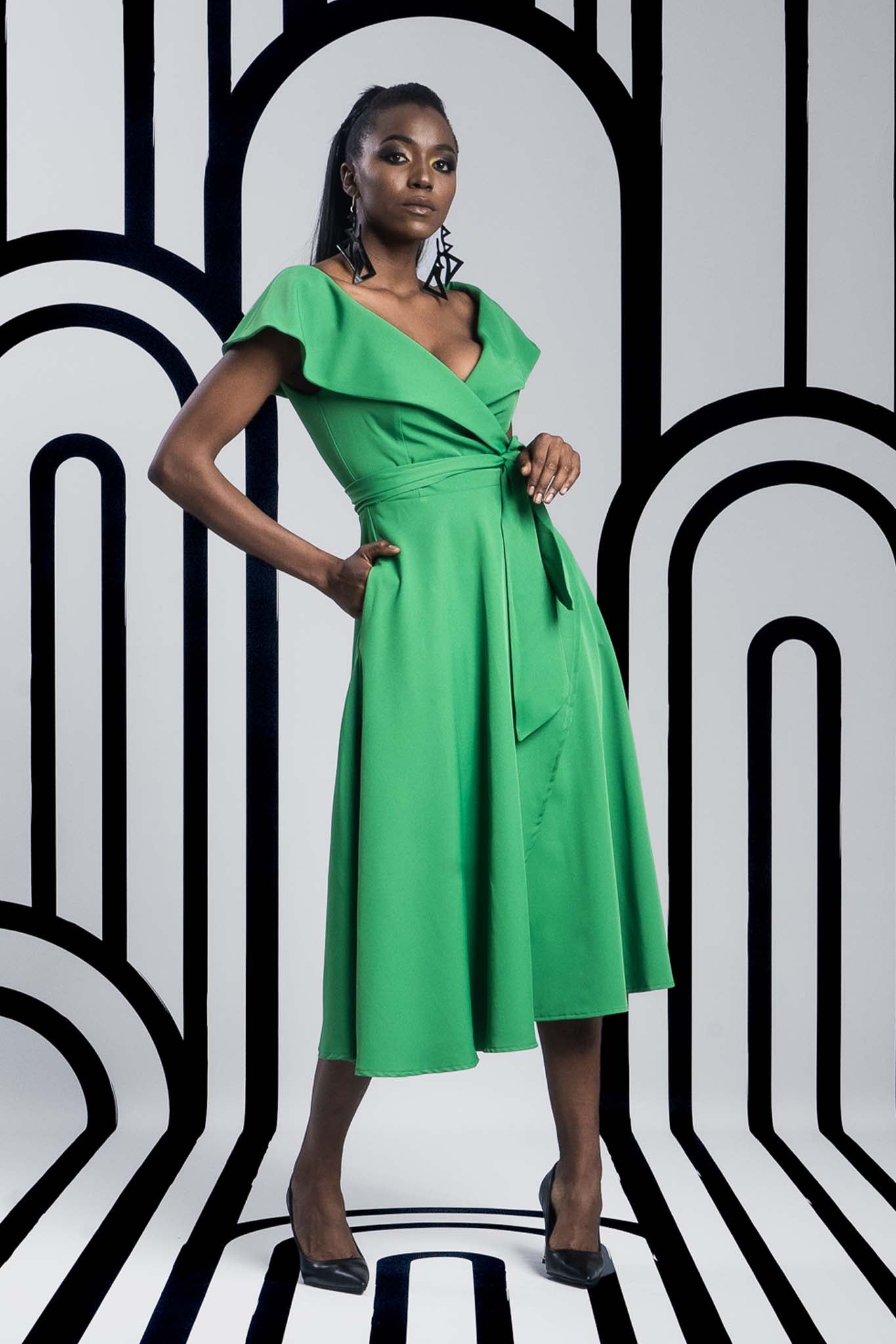 KENZO Emerald Dresses Leigh Schubert