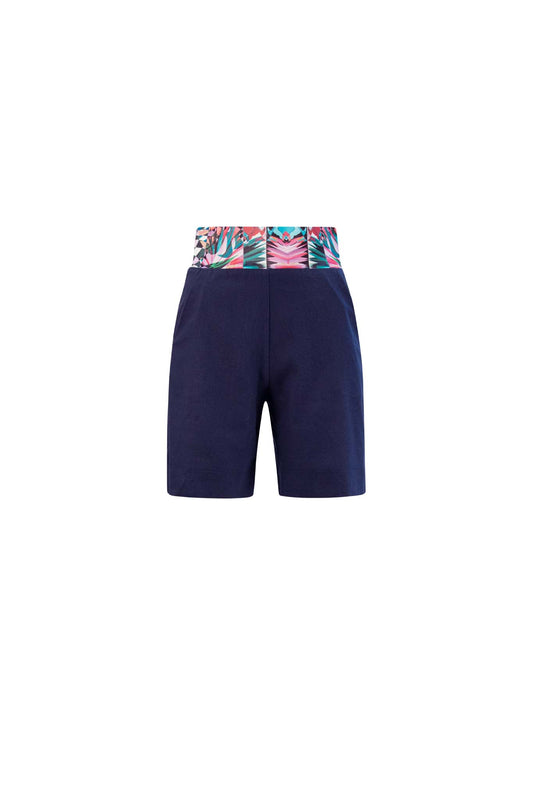 LIMA Navy Linen Shorts Leigh Schubert