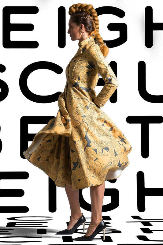 MANHATTAN Black Multi Octave Print Coat Dresses Leigh Schubert
