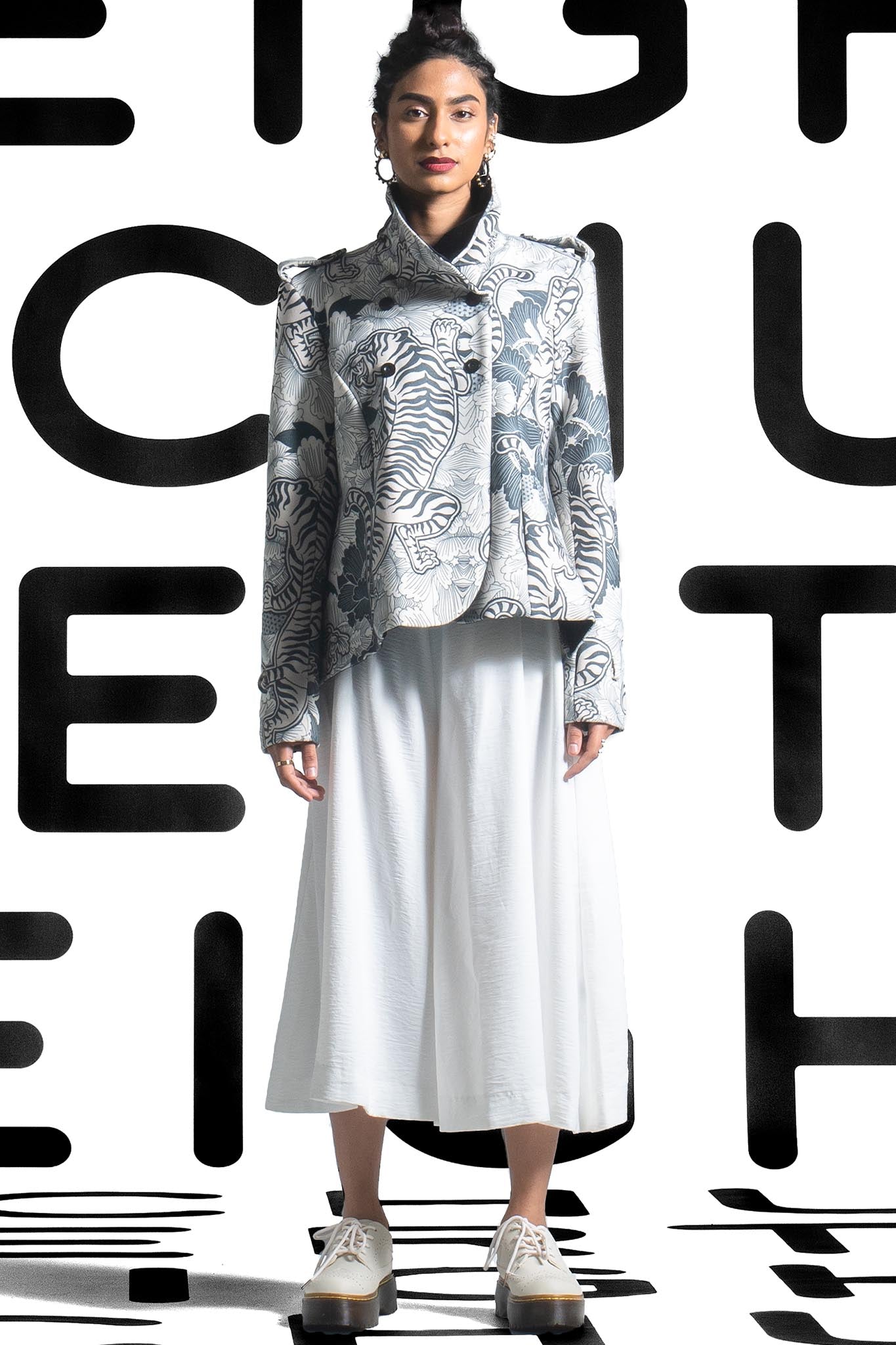 MARISSA Light Grey Melange Coats & Jackets Leigh Schubert