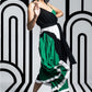 NOVEMBER Emerald Black White