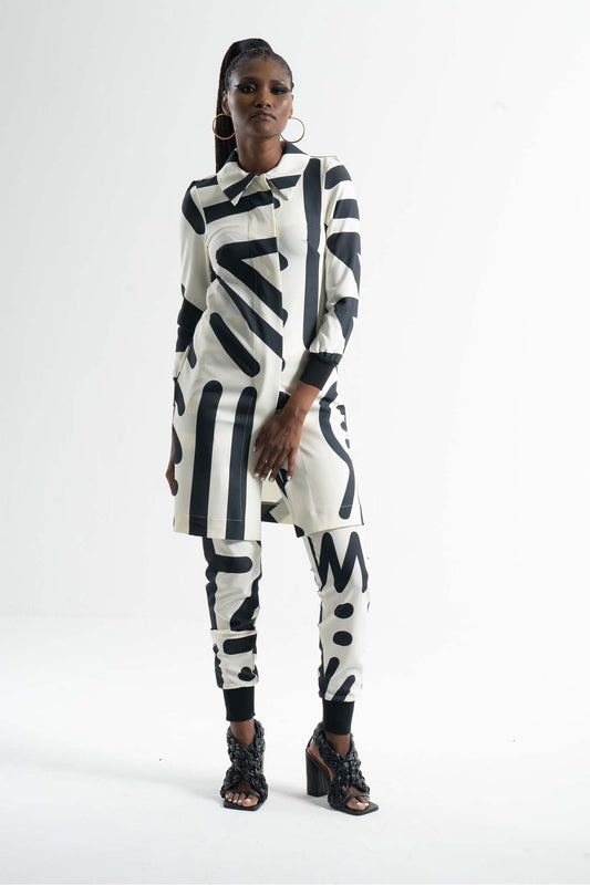 SHAKA Cream Black Tribal