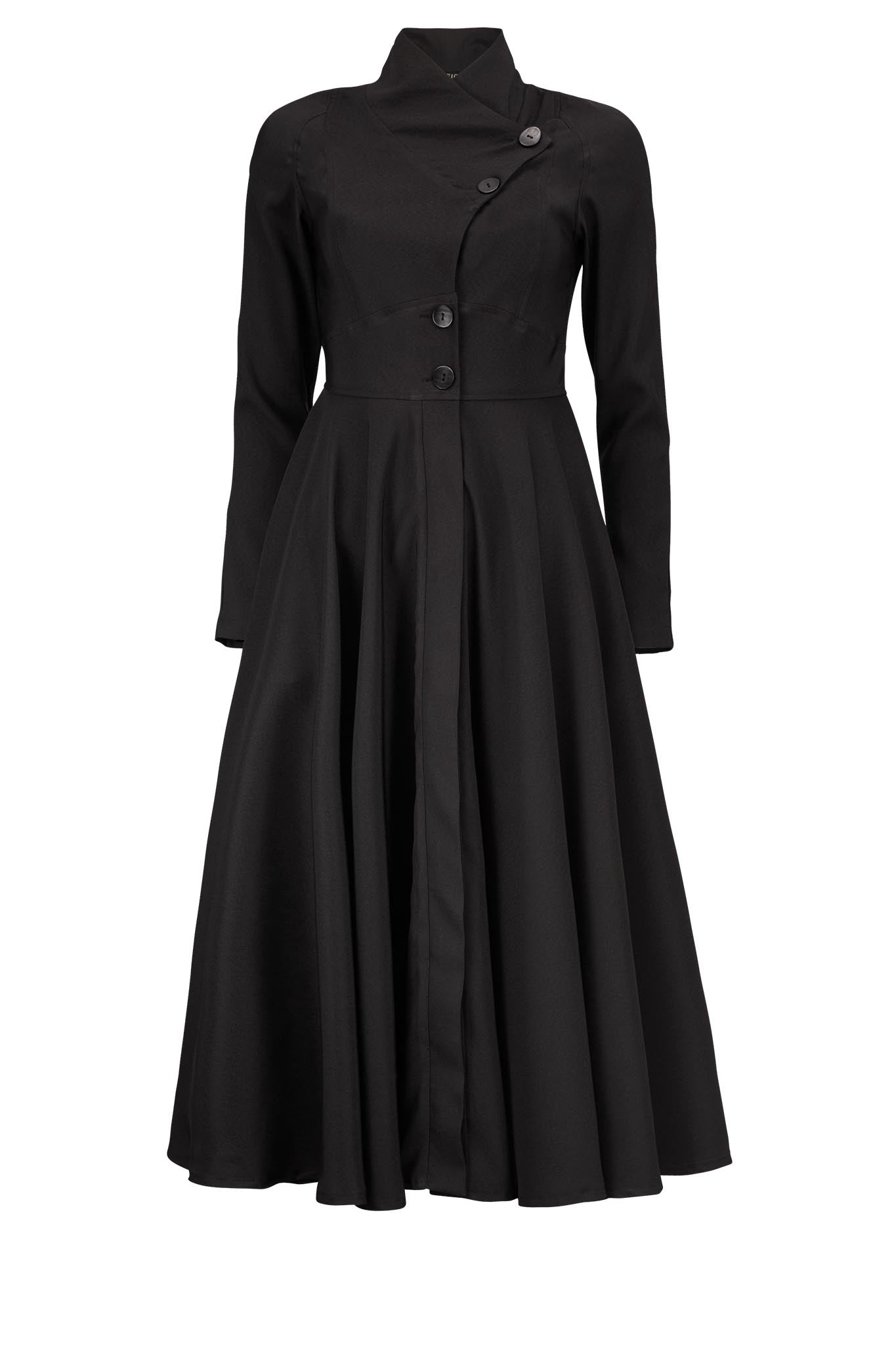 Leigh Schubert Coat Dresses MANHATTAN Black